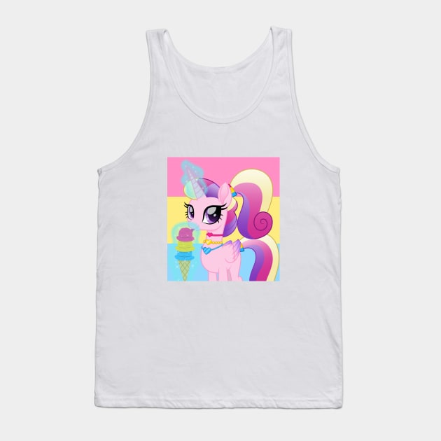 panromantic pride Princess Cadance Tank Top by CloudyGlow